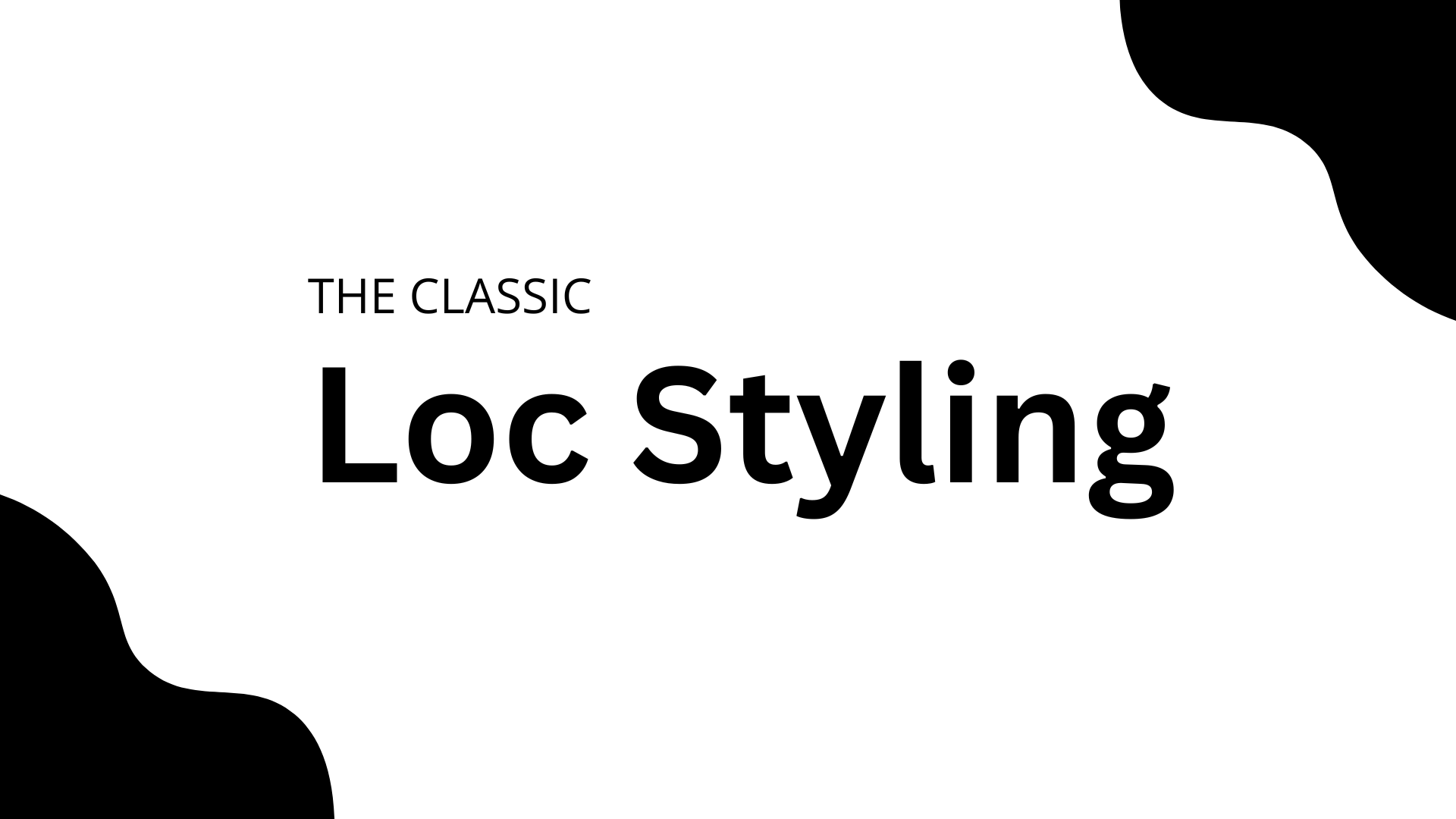 Loc styling with sculpted polish