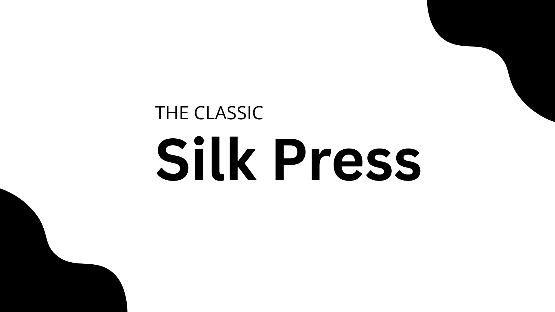 Silk press finish with shine